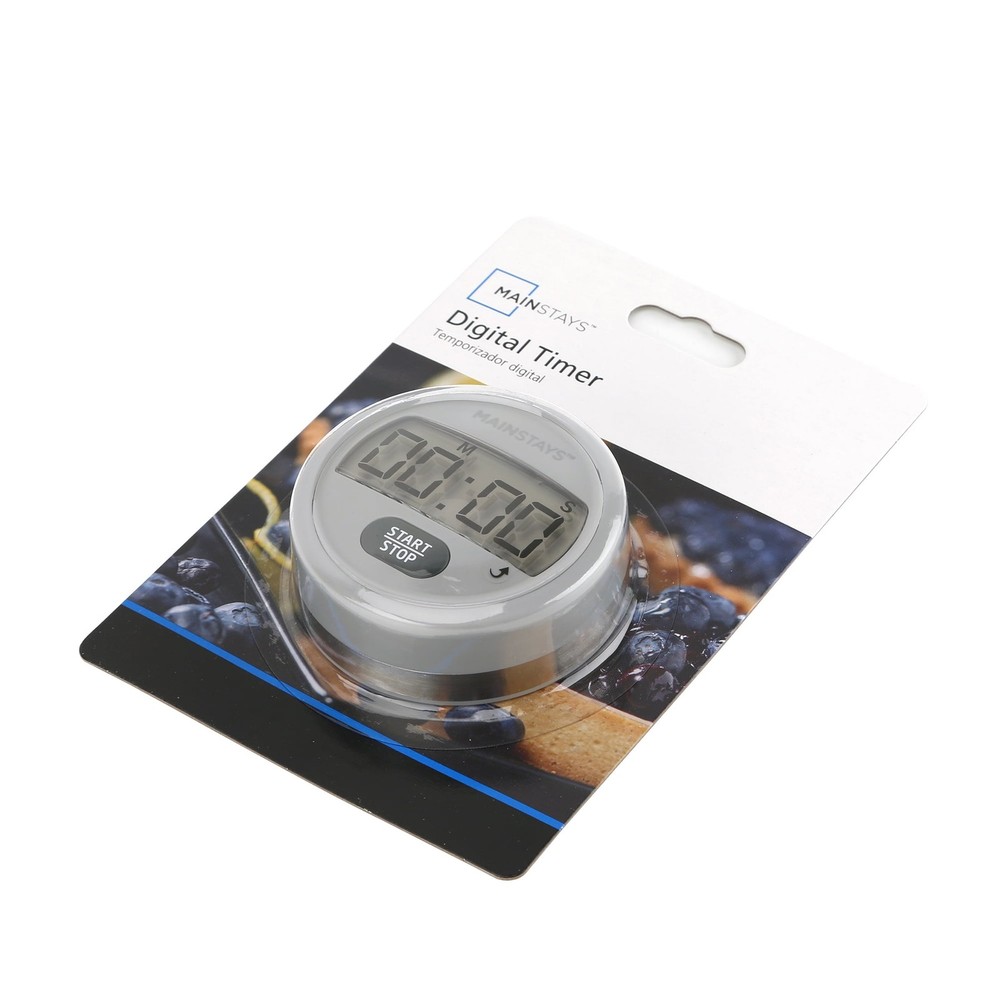 Mainstays Digital Kitchen Timer, Magnetic Countdown Count up Timer Large Display