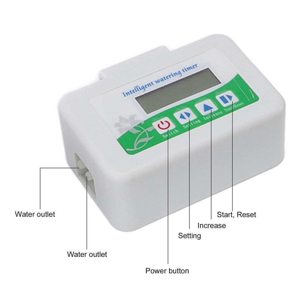 Intelligent Watering Timer Programmable Energy Saving with Solar Panel Automatic