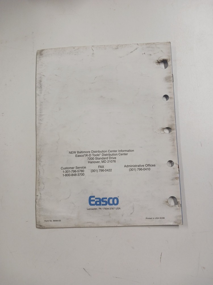 Vintage Tool Catalogs, Information Sheets, used