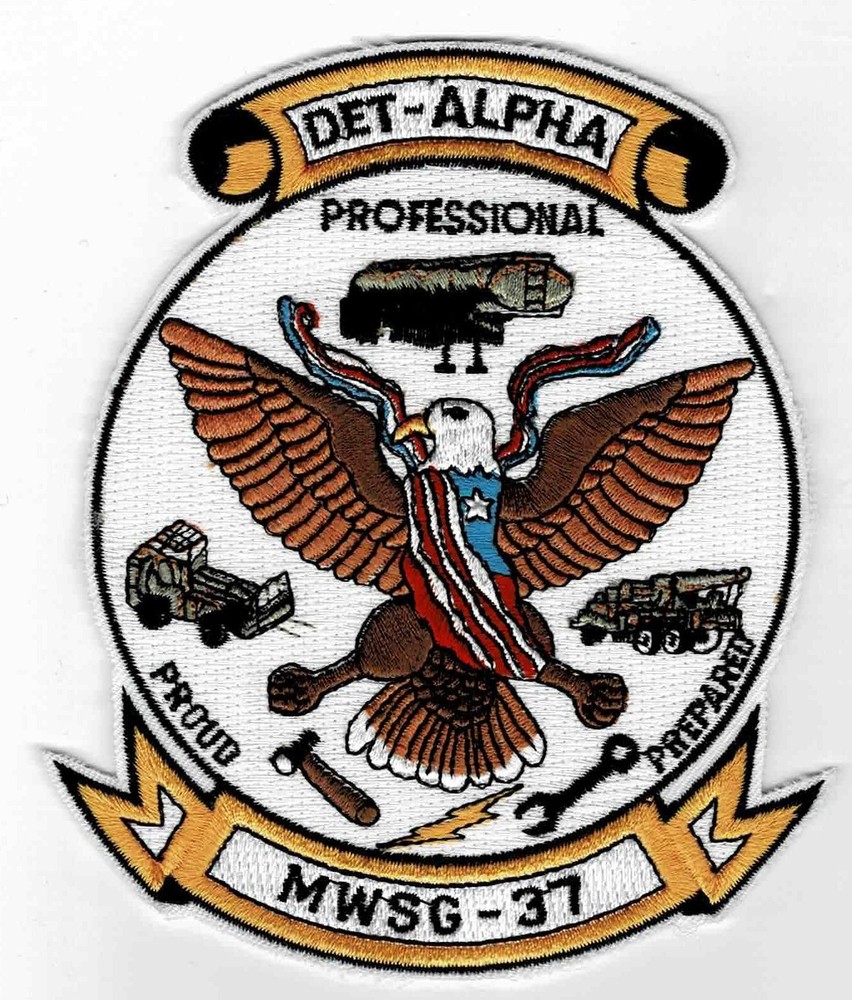 MWSG-37 Wing Support Group Patch Delta-Alpha Professional Proud Prepared patch.