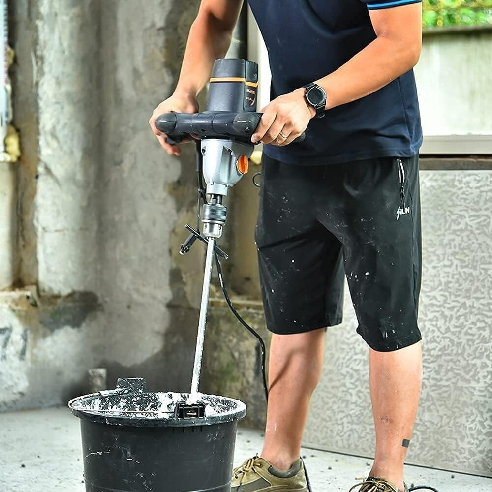 User-Friendly Concrete Mixer w/Variable Speed & Durable Construction - 13A Motor