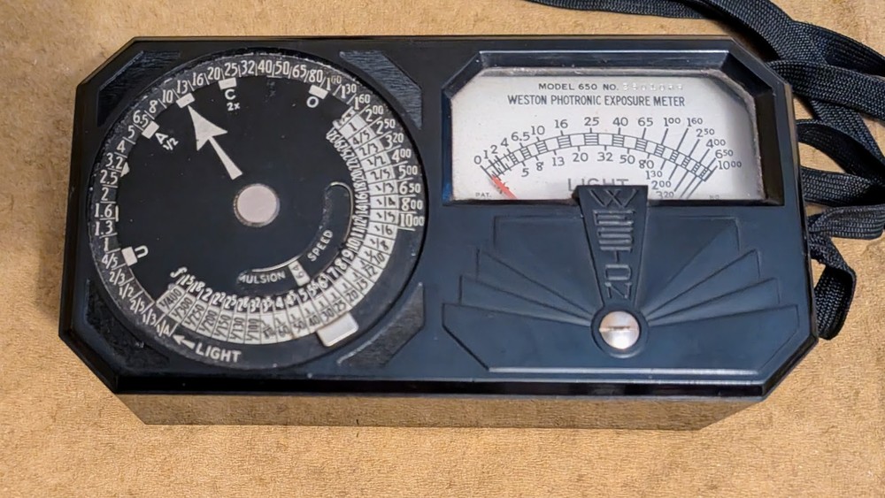 Weston Universal Exposure Meter Model 650 (2), Master II Model 735, Cases/Papers