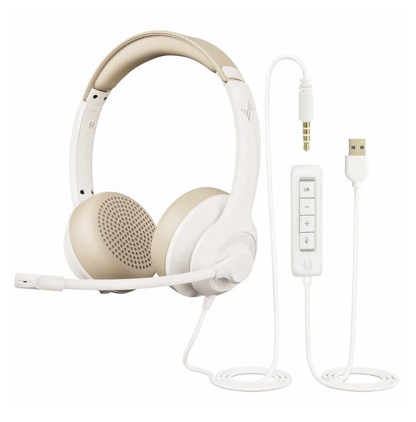 USB Headset with Microphone for PC With Bag. Tested Works Great