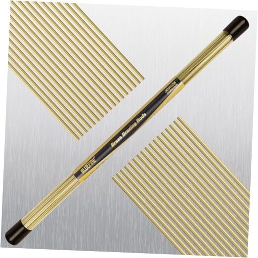 40 pcs 1/2 lb Bare Brass Brazing Rods Easy Flow Solid Round Sticks Diameter
