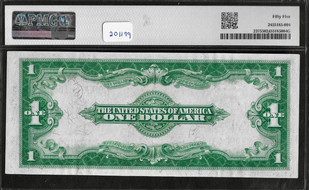 1923 $1 Silver Certificate FR-237 PMG AU 55