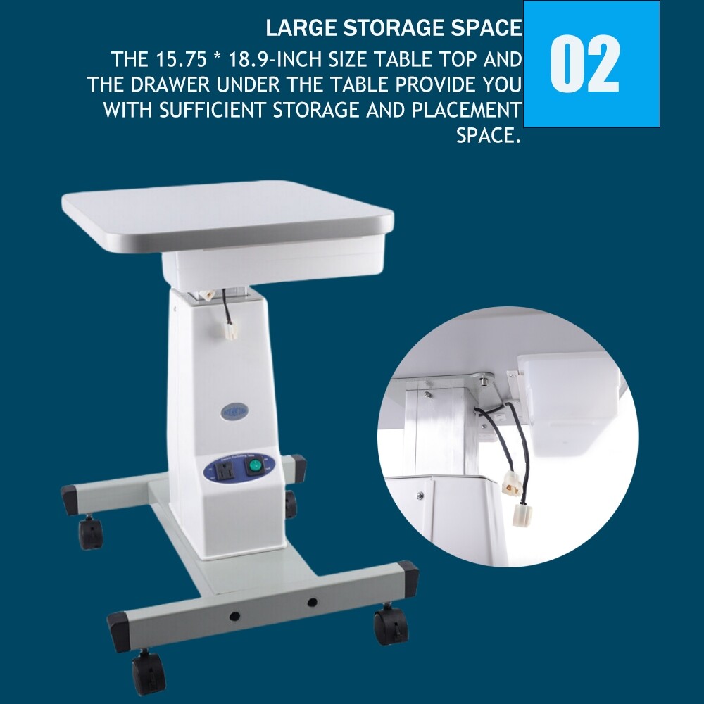 Electric Motorized Table Adjustable Table For Slit Lamp Ophthalmic Instrument