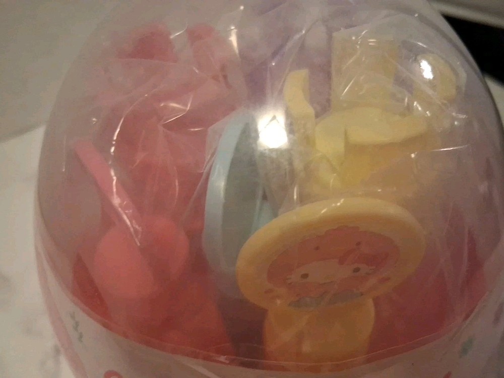 Hello Kitty Easter Egg Fun Set Bubbles Chalk Mini Disc New Unopened