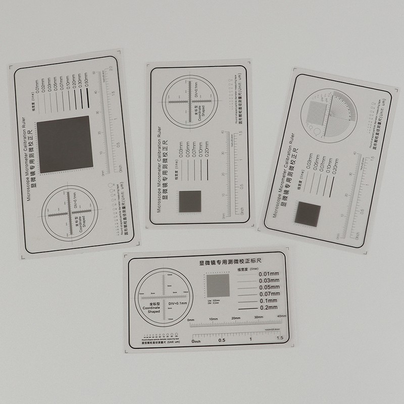 Soft Ruler Microscope Micrometer Calibration Slide Line Width Particle Diameter