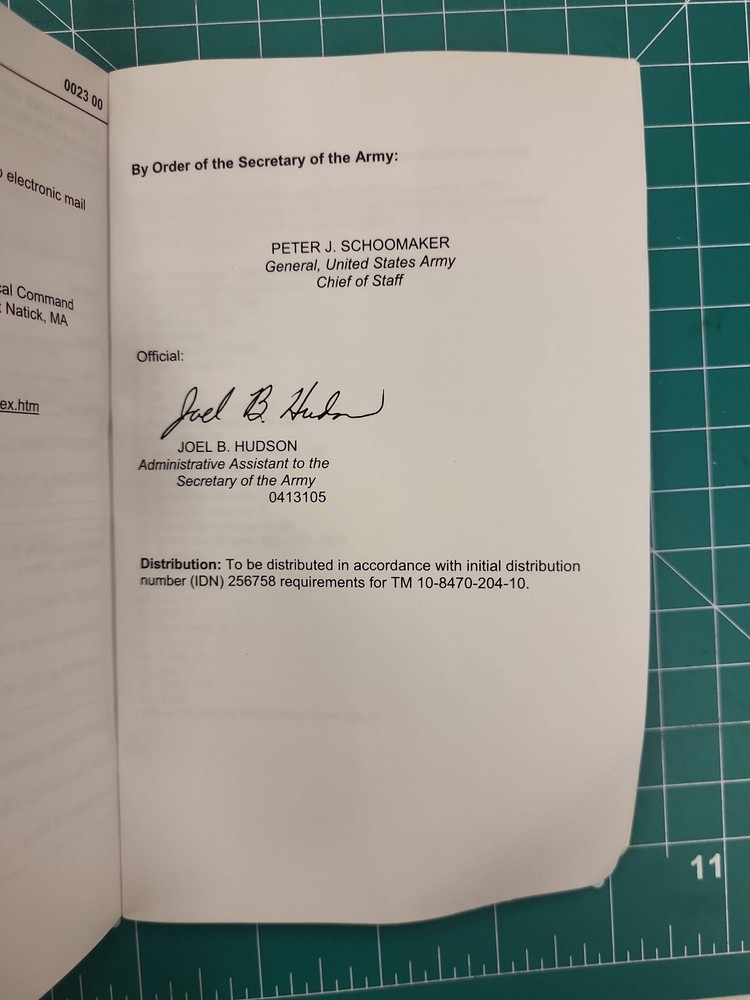 TM 10-8470-204-10 Technical Manual Advanced Combat Helmet ACH Operator Guide