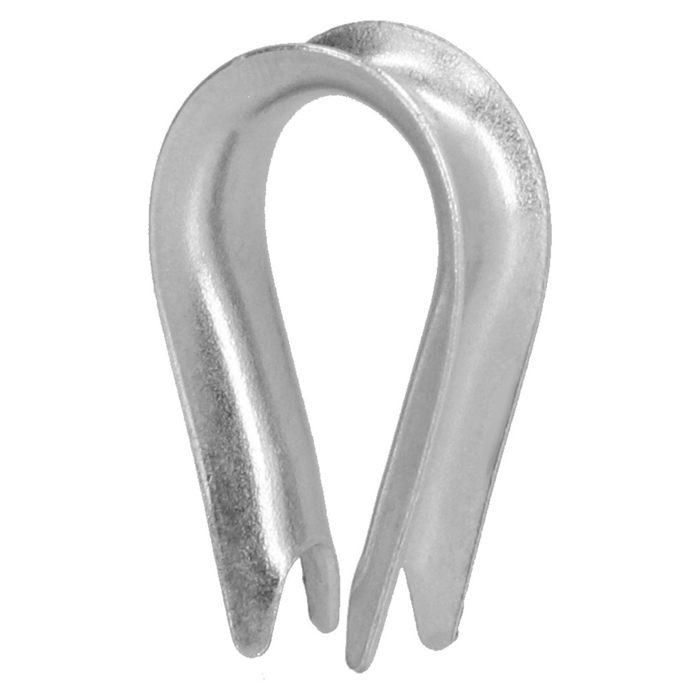 (M2 2mm)50Pcs Wire Rope Thimble Stainless Steel Cable Rigging Tools For Ship