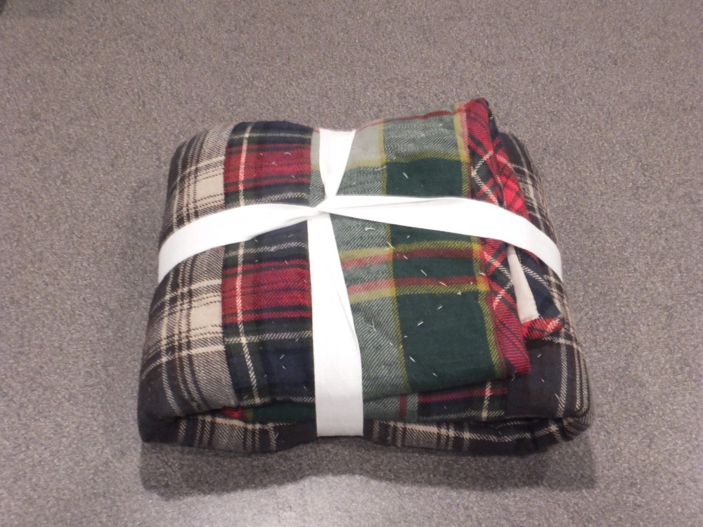 New Pottery Barn Peyton Clyde Patchwork Euro Sham OPEN BOX