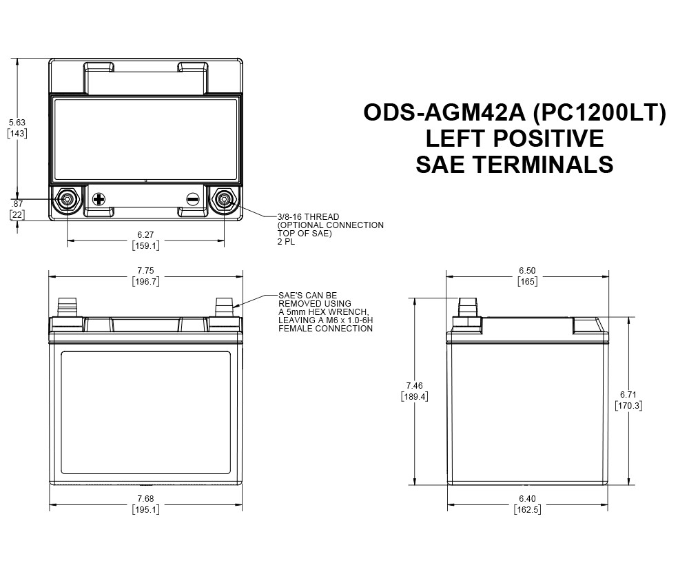 Odyssey Powersport Extreme AGM Battery (PC1200LT)