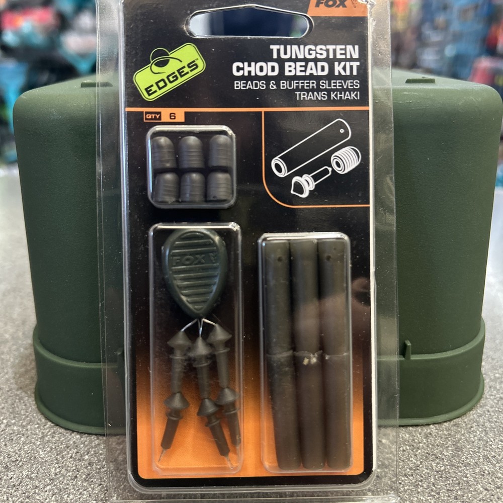 Fox Tungsten Chod Bead Kit Trans Khaki