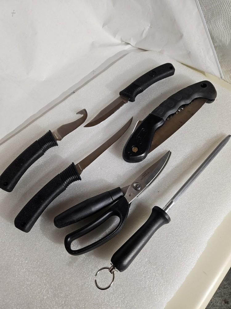 SARGE Outdoors Processing Kit 6 Piece Set for Meat Processing Canvas Case