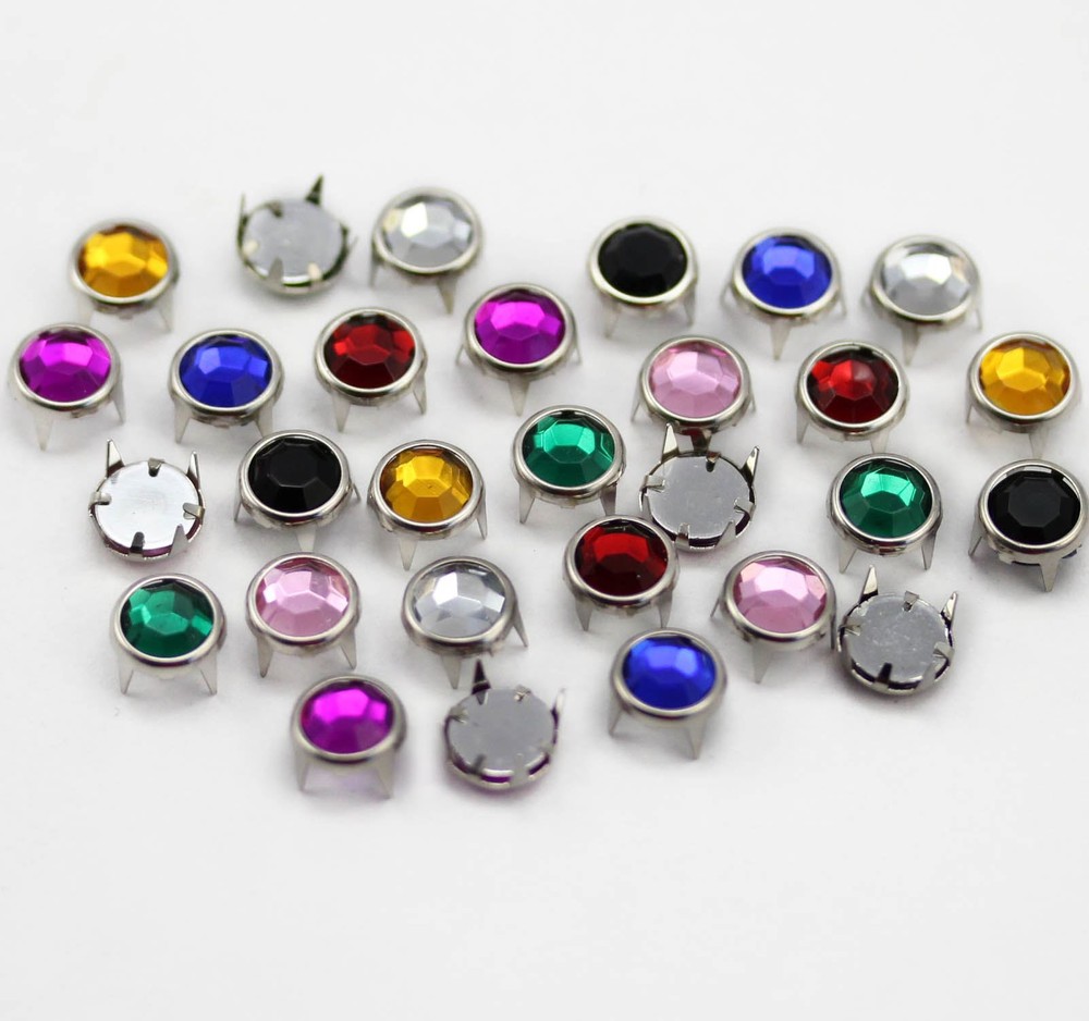 11mm Red Ruby CH17 Preset Rhinestones - 50 Pieces
