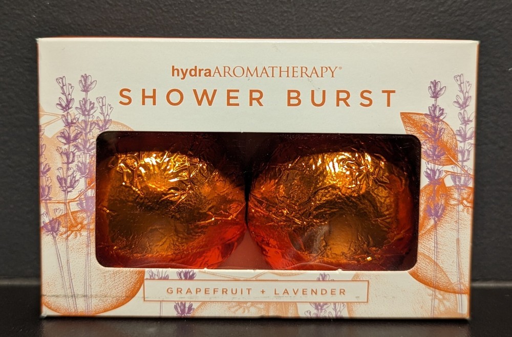 HydraAromatherapy Shower Burst 2-Pack - Refresh Grapefruit & Lavender - NEW