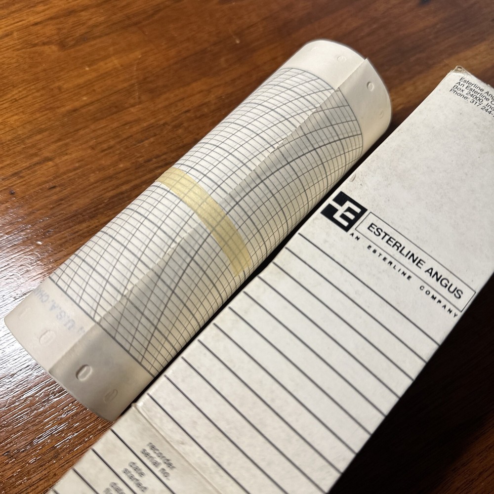 Esterline Angus 4313-X Recorder Paper Roll with Pre-Printed Graph