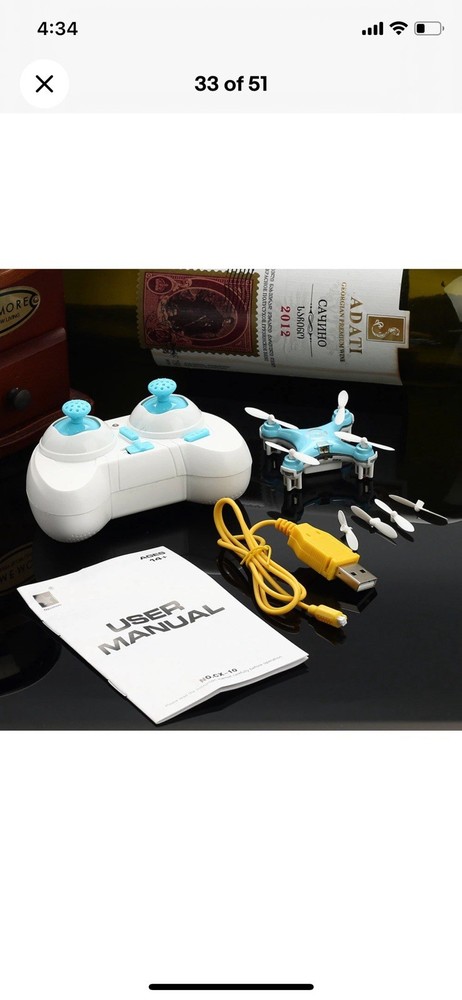 Cheerson CX-10 Mini Drone 4-Channel, Light Blue