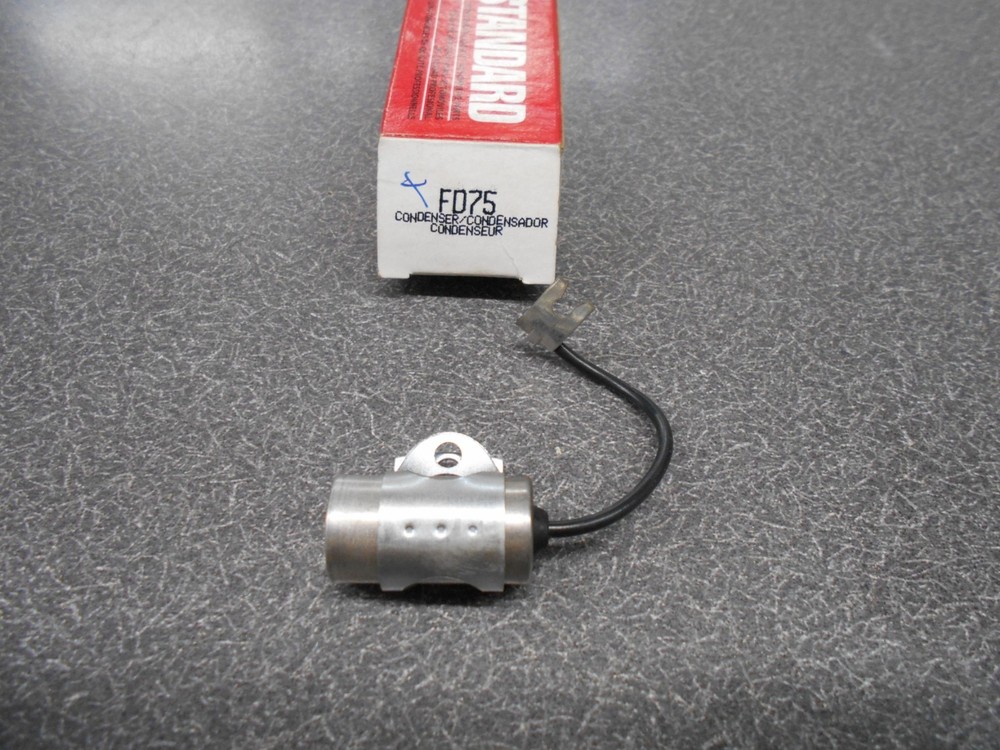 Standard FD75 Condenser, Single Wire. for points ignition system.  New, NOS!