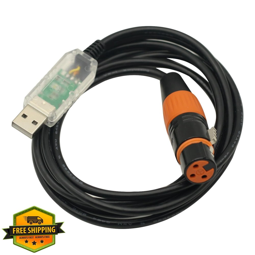 USB to DMX Interface Adapter Cable FT232 Stage Light