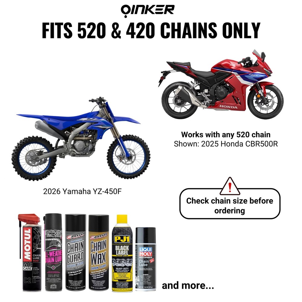 Oinker® Chain Lube Applicator Tool for [520 & 420 Size] 520 Size