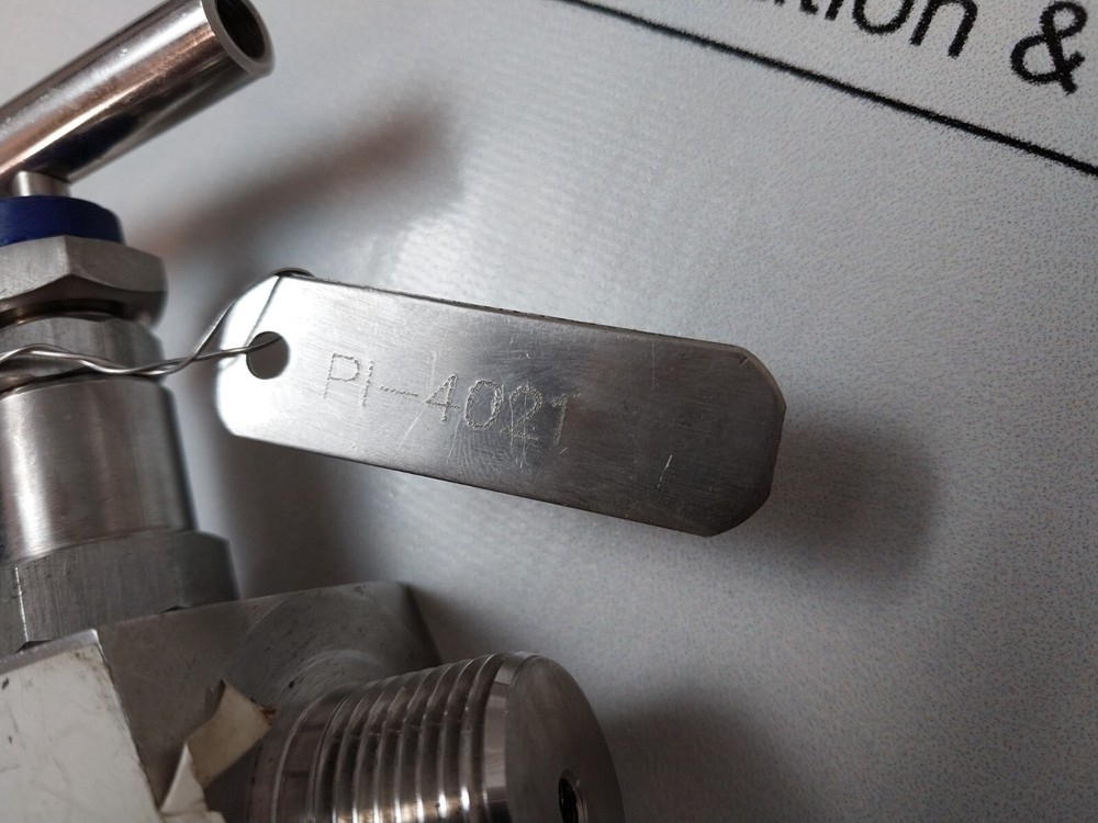 Rueger 6000 psi needle valve