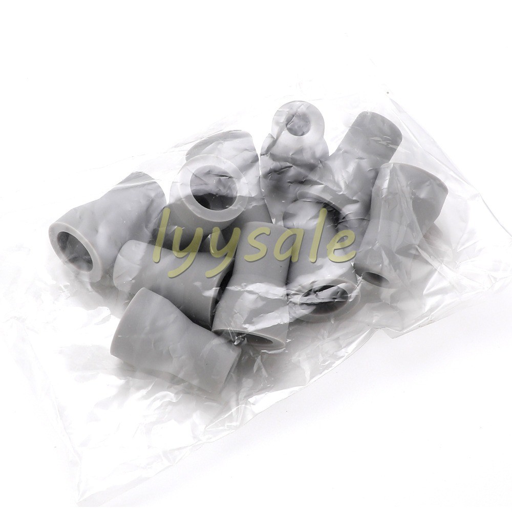 10pcs Dental Saliva Ejector Adapter Tip Rubber Snap Replacement