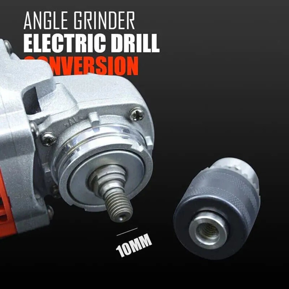 1 PC M10 Angle Grinder Electric Drill Conversion Collet Chuck Head Adapter