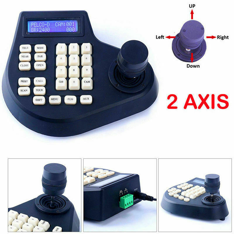 CCTV joystick Keyboard Controller LCD Display for PTZ Speed Dome Camera control