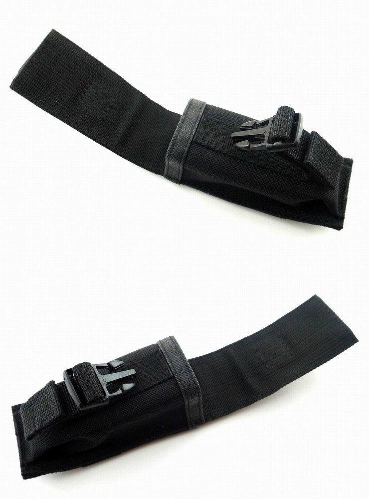 2 BLK Nylon Pouch/ Sheath For Gerber 600 Multi Tool, 5" Folding Knife Flashlight