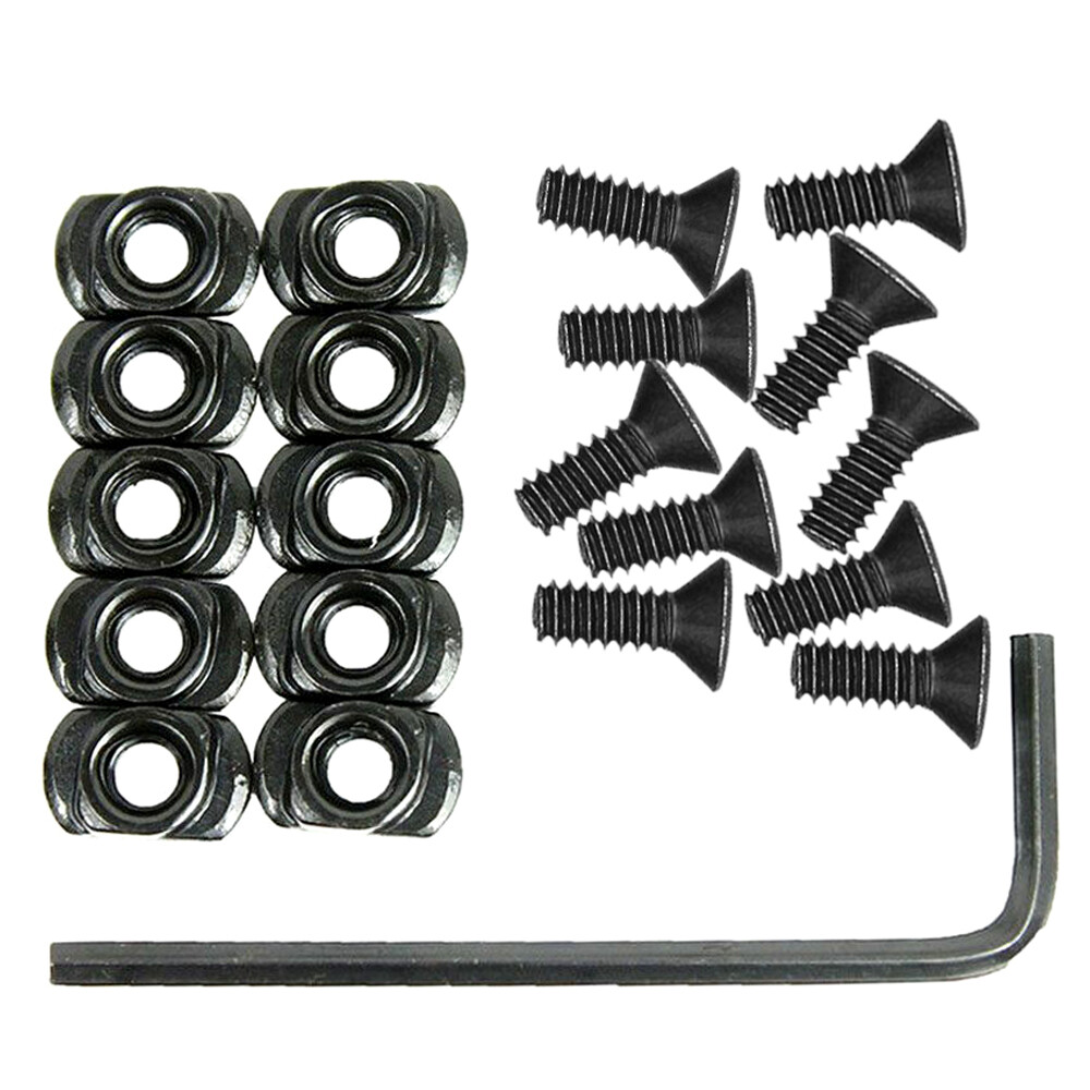 10 Pack M-LOK Screw and Nut Replacement Set for Rail Sections - with Wrench