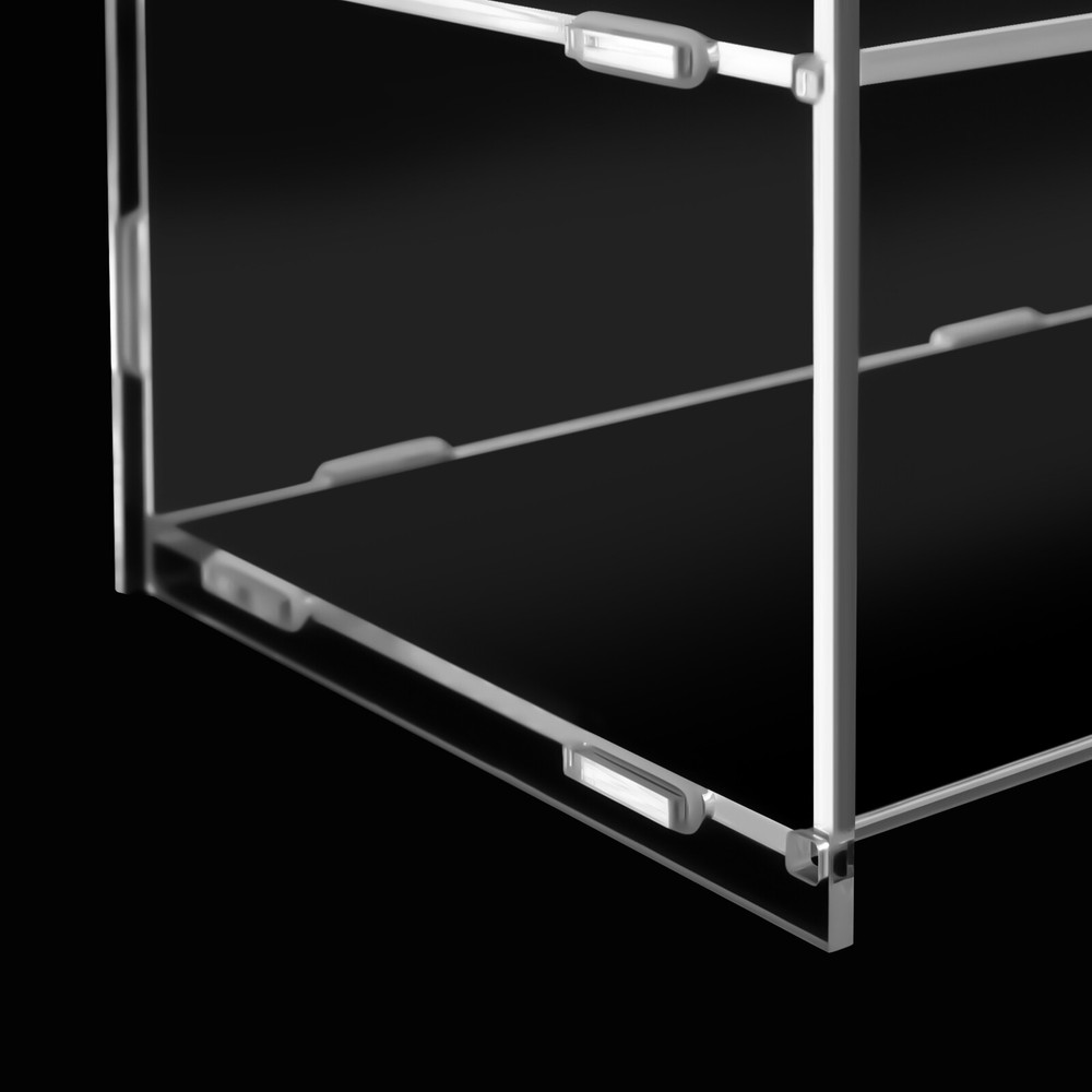 Clear Acrylic Display Case Dustproof Toy Showcase Holder Display Storage Shelf