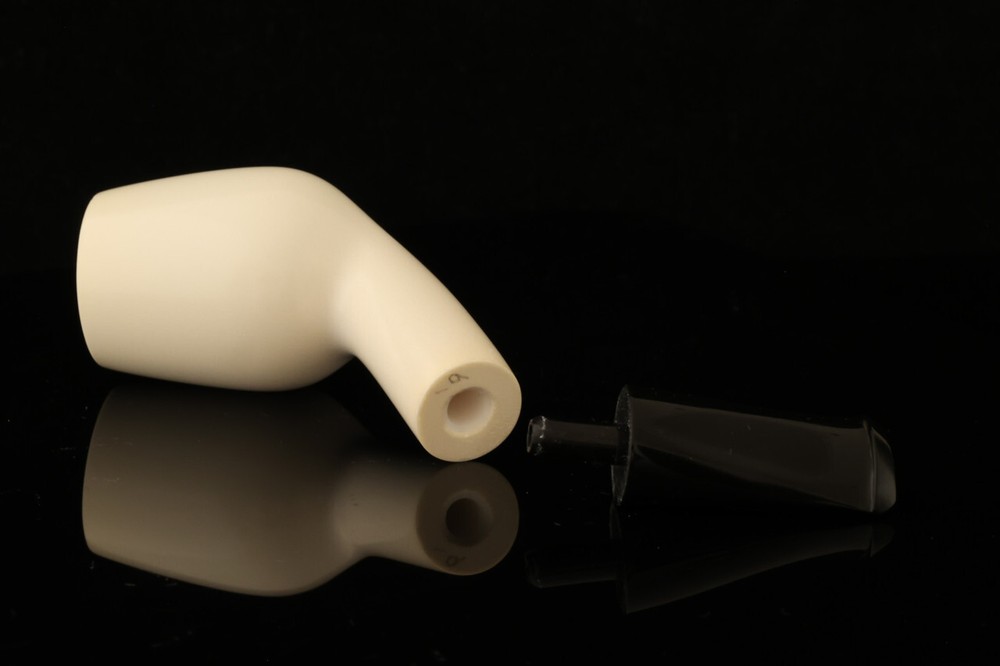 srv Premium - Nosewarmer Devil Anse Block Meerschaum Pipe with case 14406r