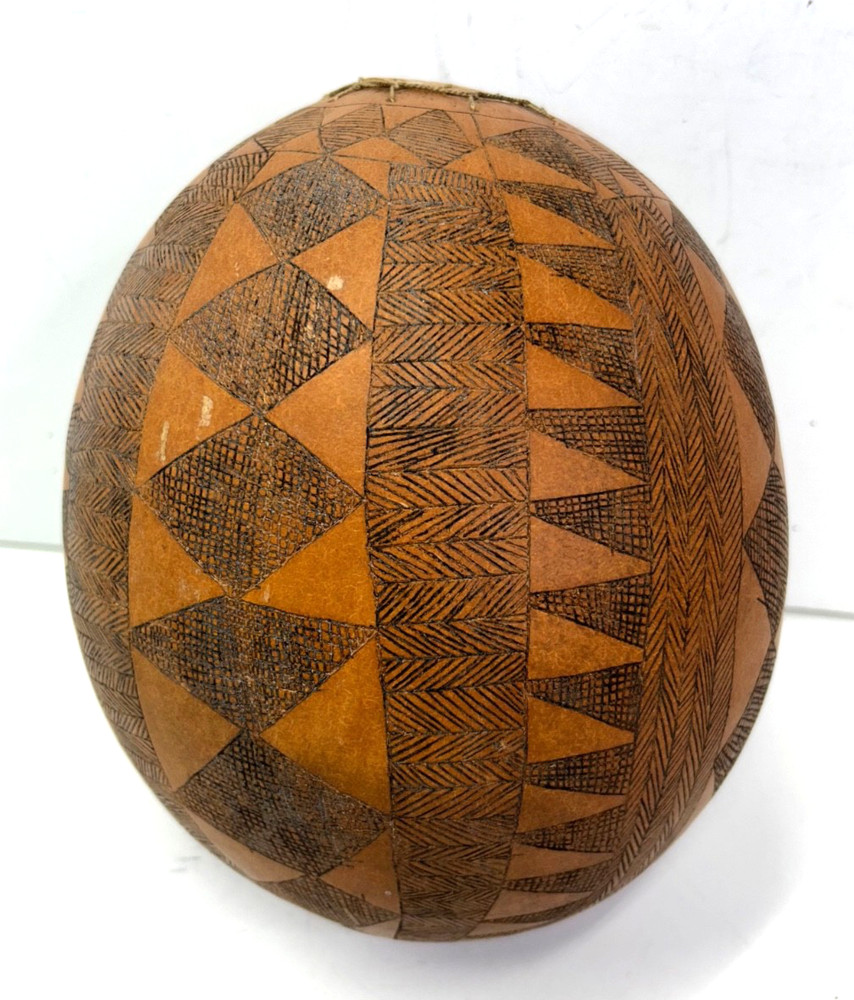 Vintage Carved Gourd