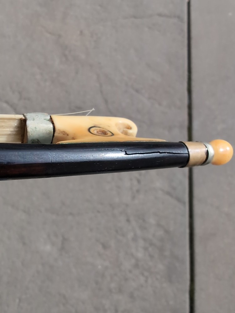 Vintage Violin Bow Has Small Fracture