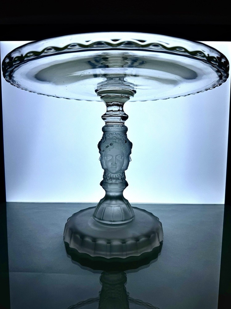 Duncan & Miller Three Faces (Pressed) - Pedestal Cake Stand, 10"