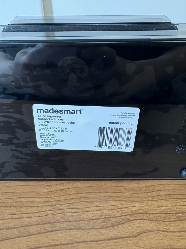 Madesmart Black Plastic Desk Organizer