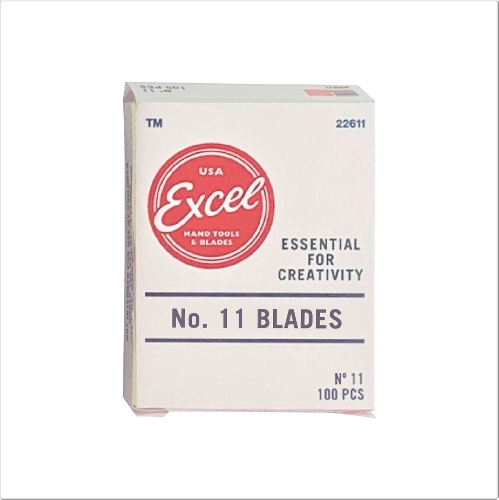 Excel Blades 11 Replacement Hobby Blade - 100 Pack - American Made Carbon St...