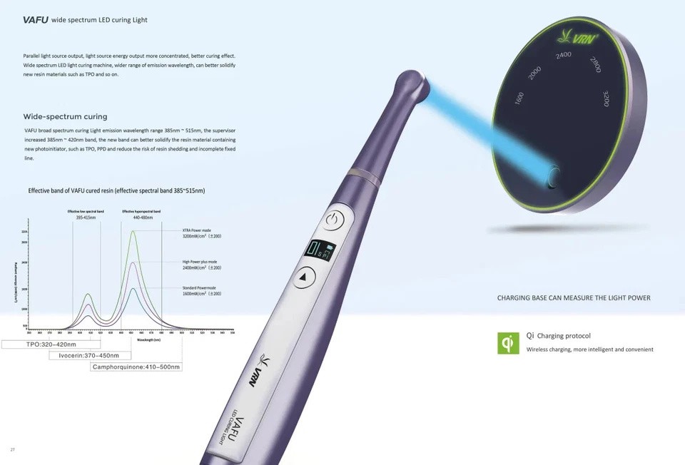VAFU Wireless Dental Lamp LED Curing Light One Second Orthodontics LED Light
