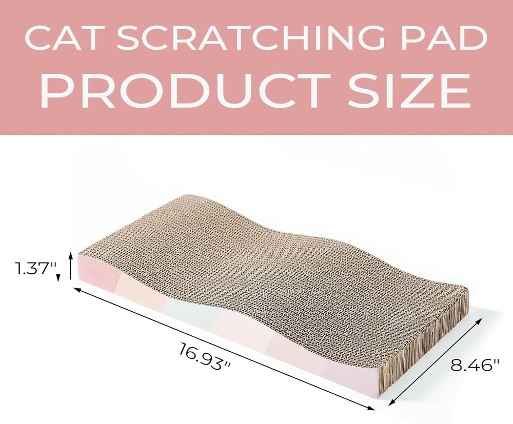 Eco-Friendly Cat Scratching Board with Catnip - Reversible & Durable