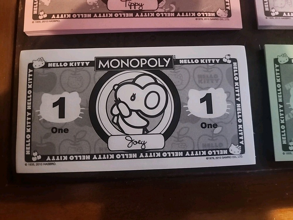 Monopoly Hello Kitty EDITION 2010 Replacement Money SEALED