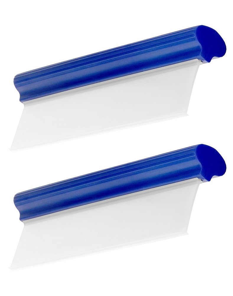 QWORK Car Squeegee, 2 Pack 12 inch Flexible Water Scraper Tool Blue