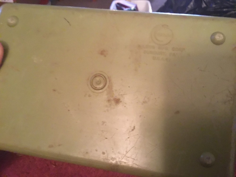 Green Plastic Carry Along Box