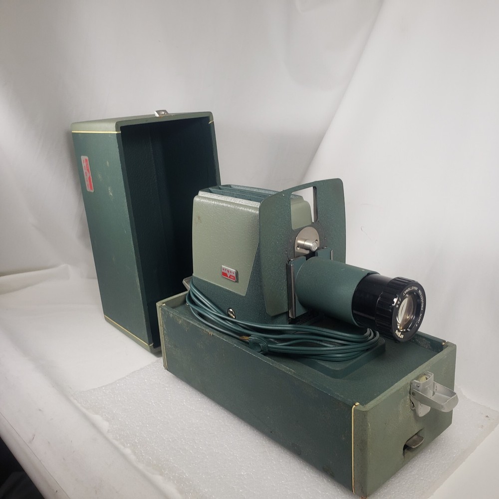 Vintage Argus 300 Automatic 35mm Projector Green w case