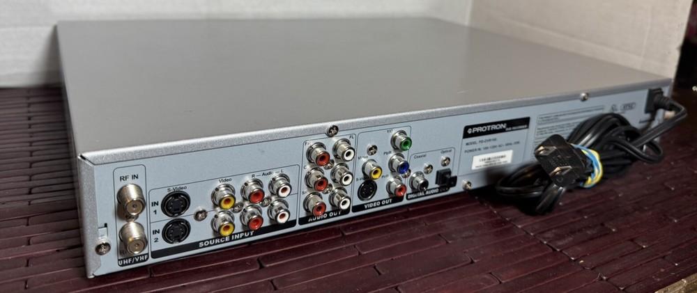Protron DVD Recorder Player System Model No. PD-DVR100 No Remote Tested & Works