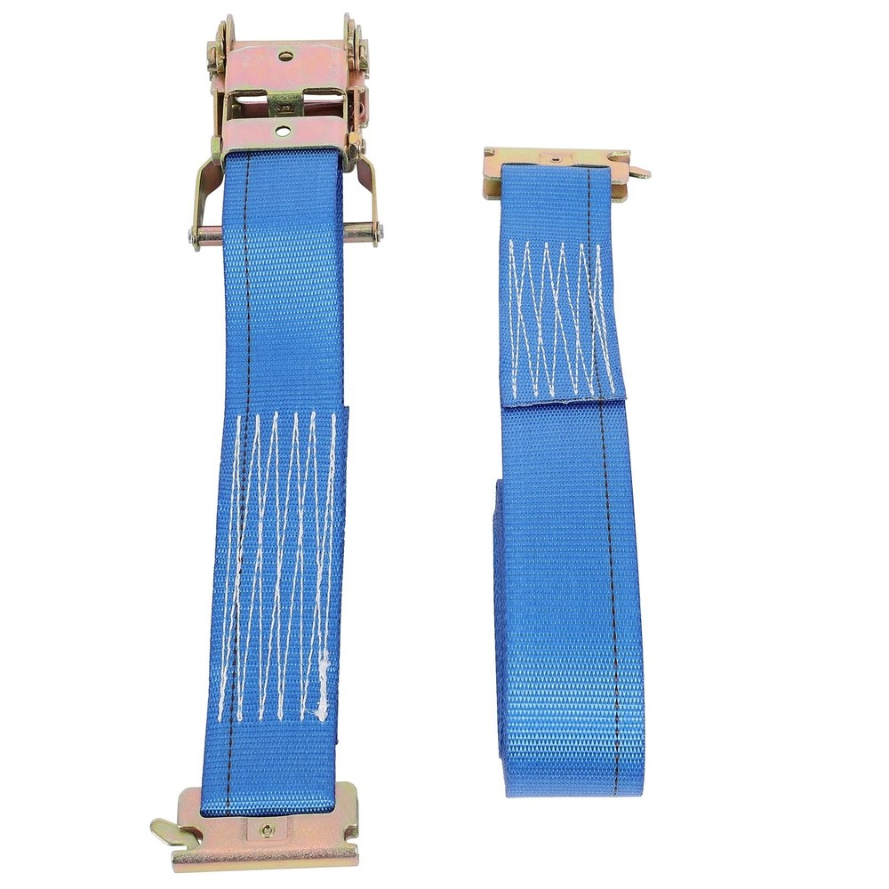4pcs E-Track Wheel Chocks & 2pcs 2"x8"E-Track Straps 1500 lbs E-track system