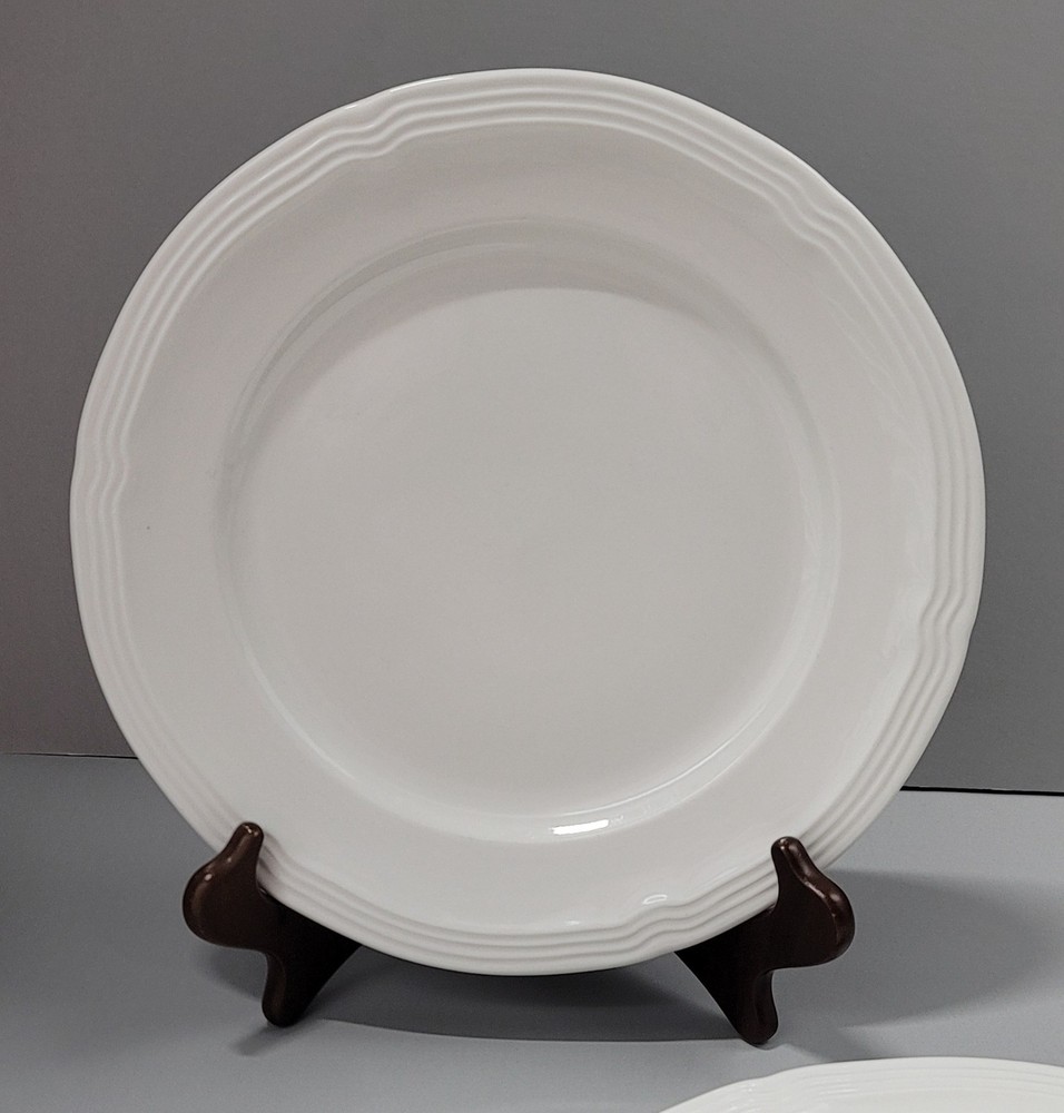 Gibson Designs Le Claire White Dinner & Salad Plates