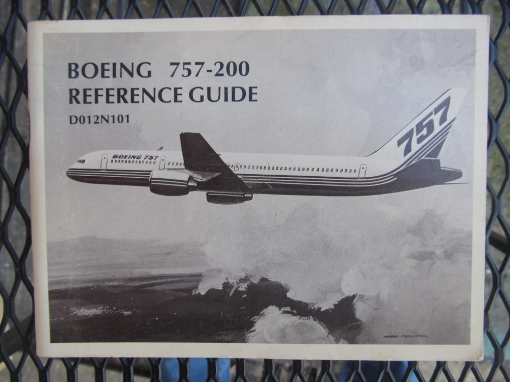 Boeing 757 200 Airplane 53 Page Reference Guide Circa 1981
