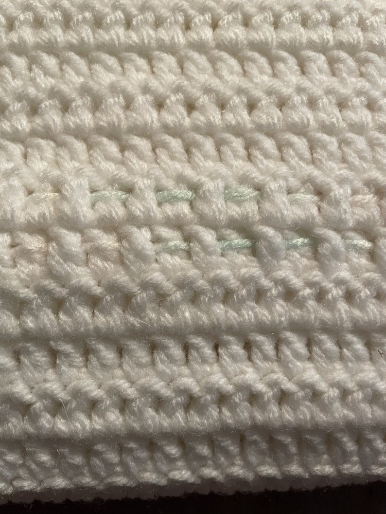 hand crocheted baby blanket
