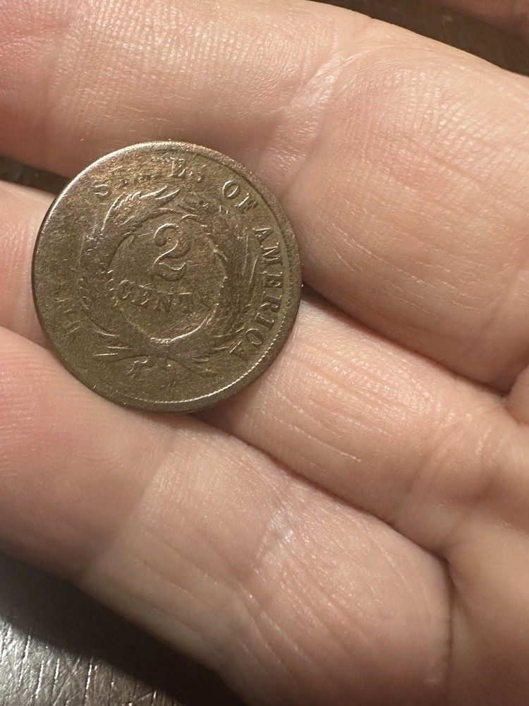 1865 2 Cent US Coin